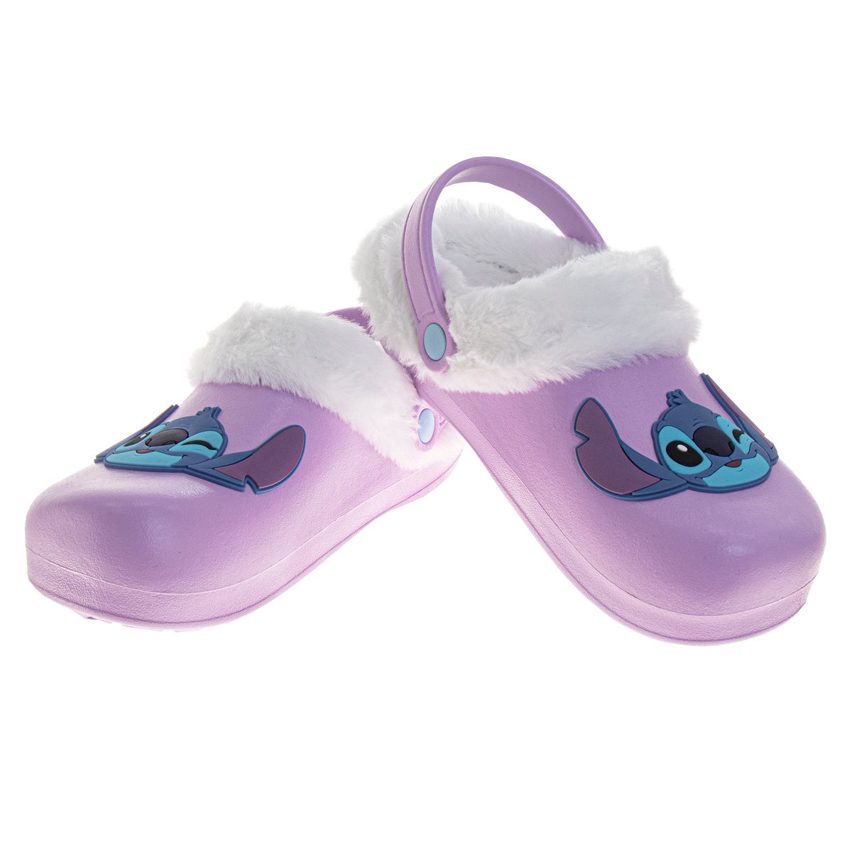  Josmo Disney Lilo & Stitch Fuzzy Fleece Lined Clogs for Girls and Womens Winter Warm Plush Garden Shoes - 2-3 - Bonton