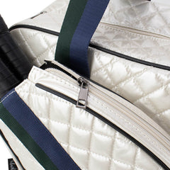 Judy Pickleball Tote Quilted Pearl