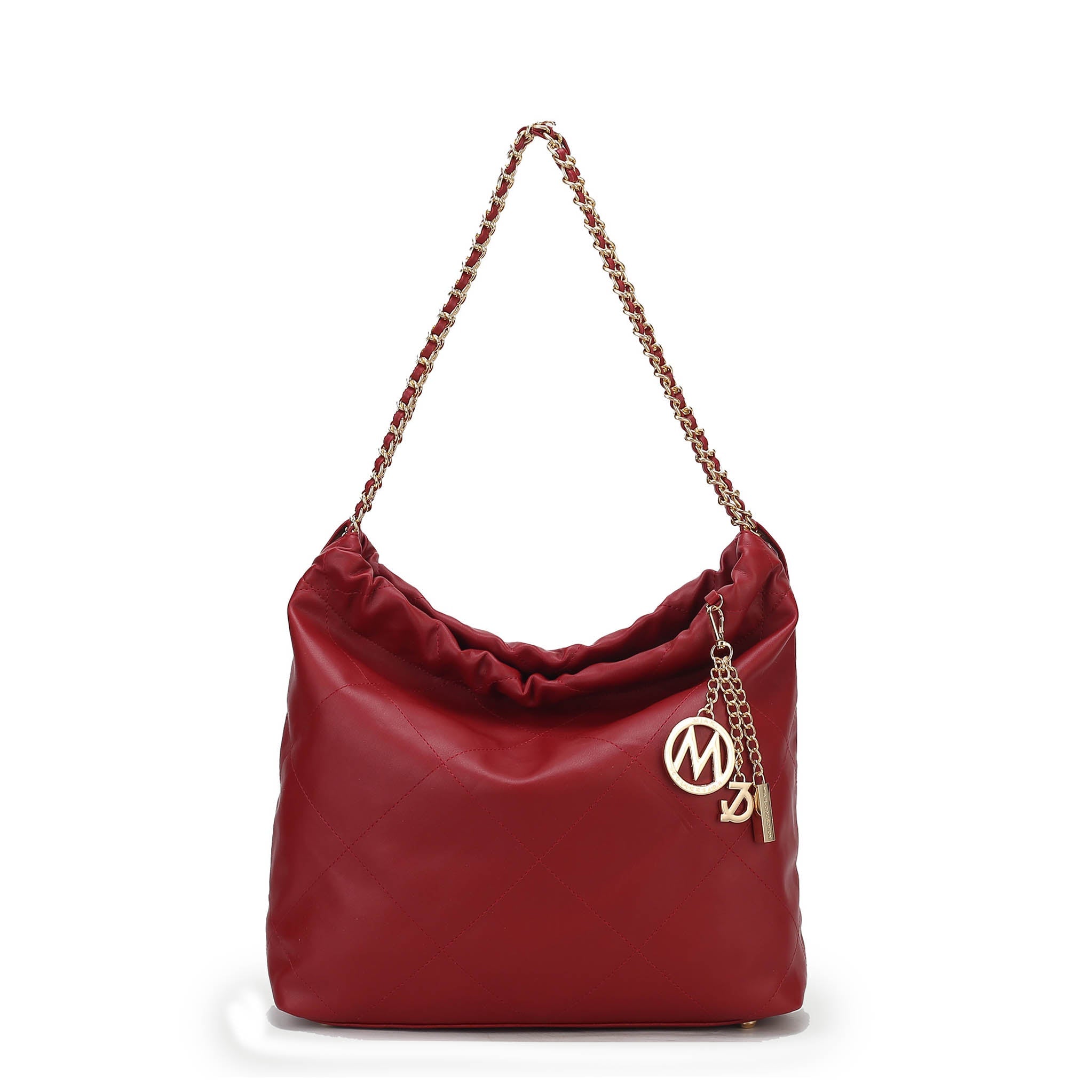  MKF Collection Celestine Quilted Shoulder Bag - Beige - Bonton