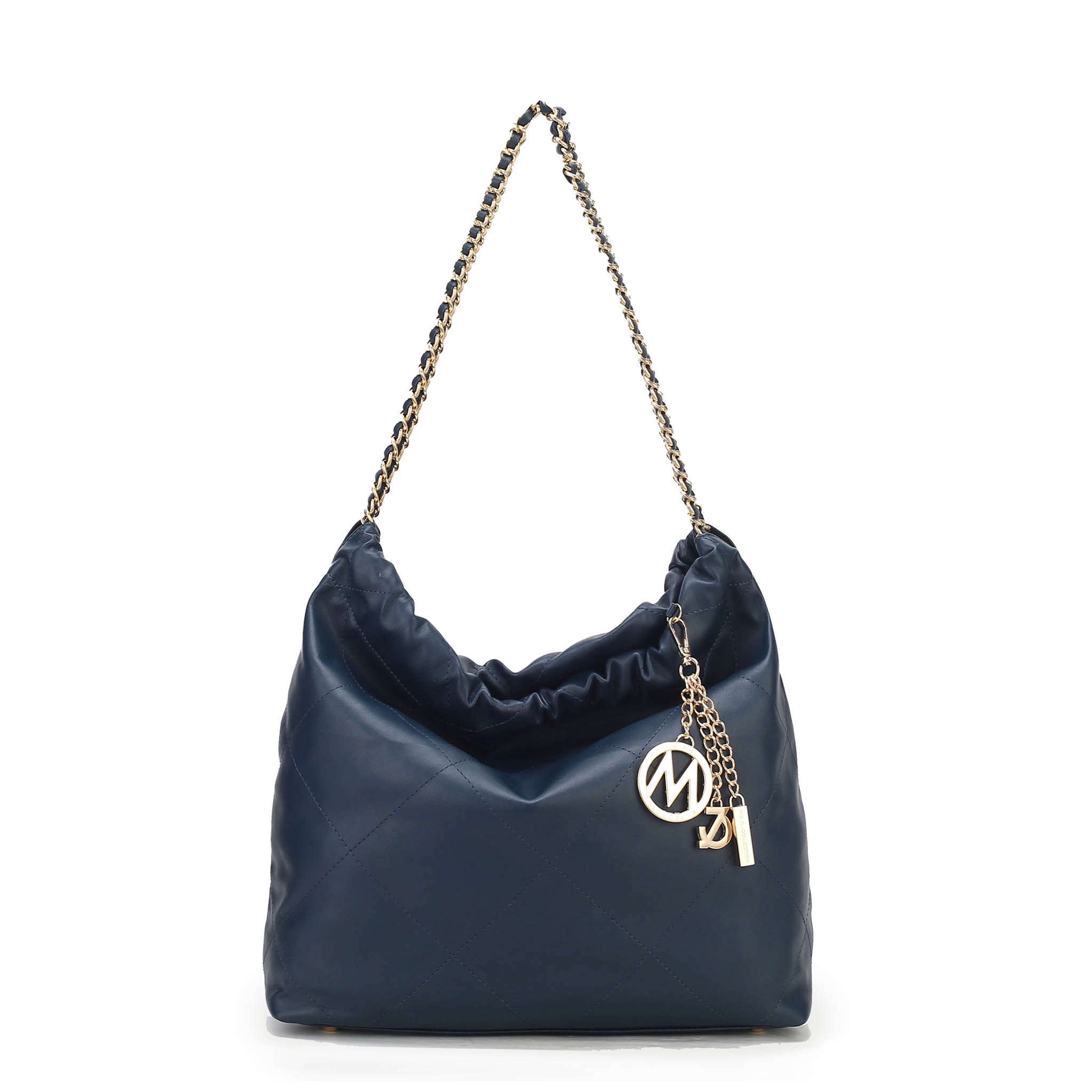  MKF Collection Celestine Quilted Shoulder Bag - Beige - Bonton
