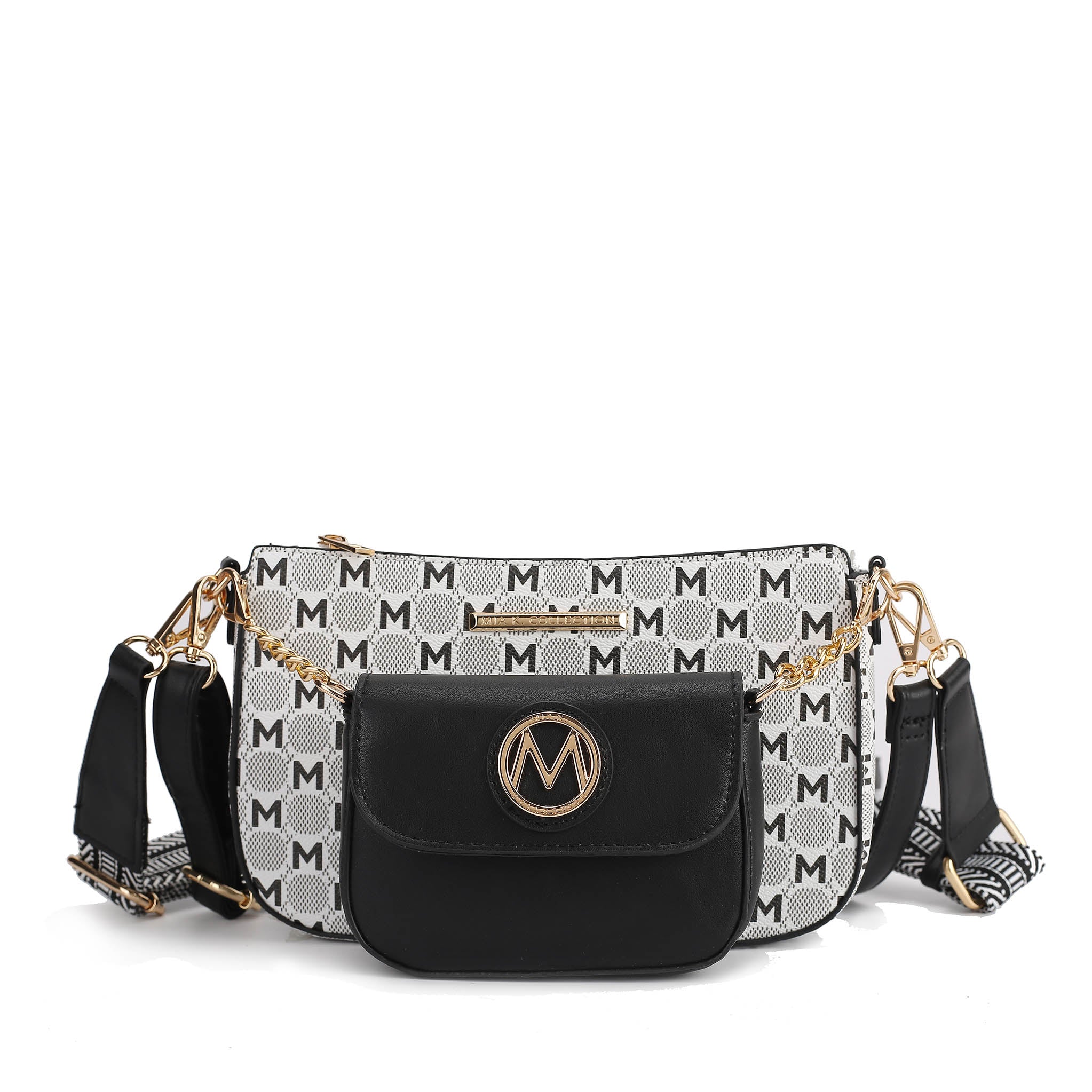  MKF Collection Ciri Double Bag - Black - Bonton