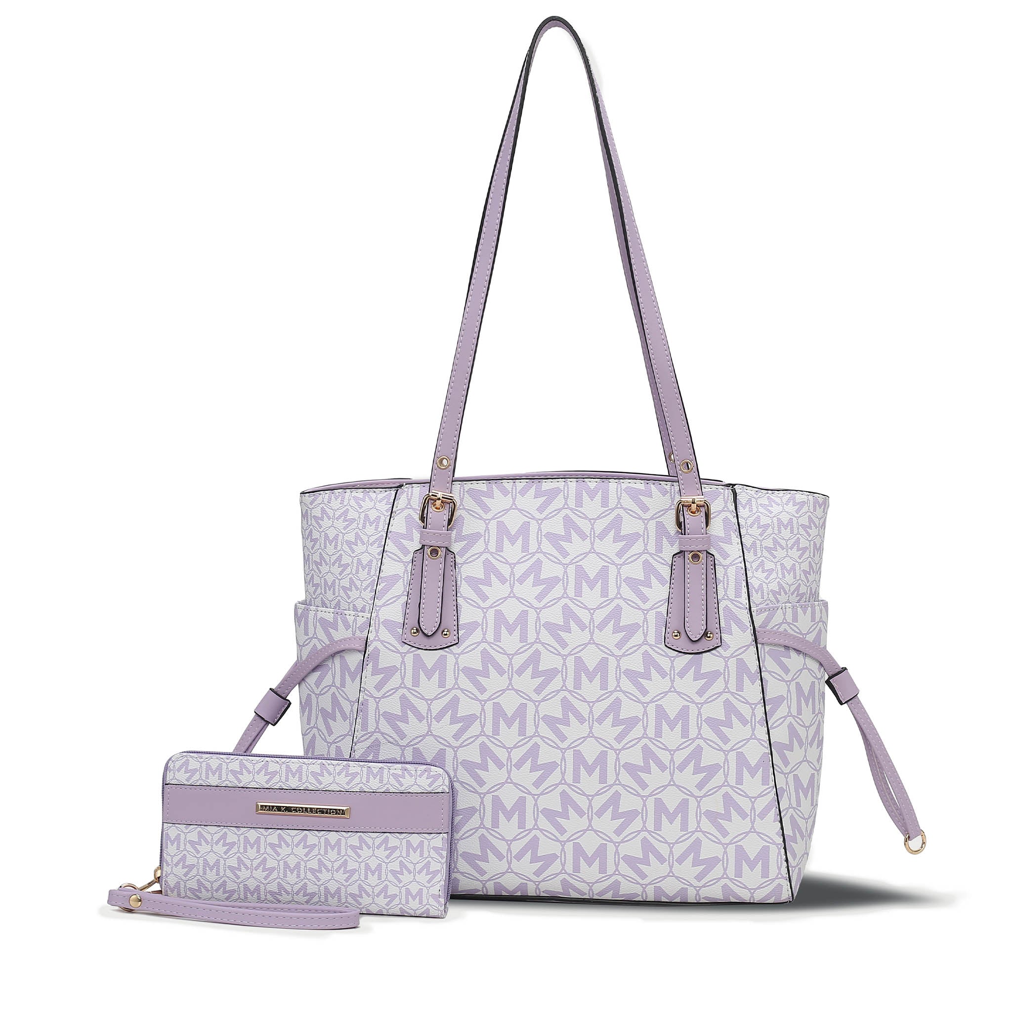  MKF Collection Pauline Tote Bag and Set - Lavender - Bonton