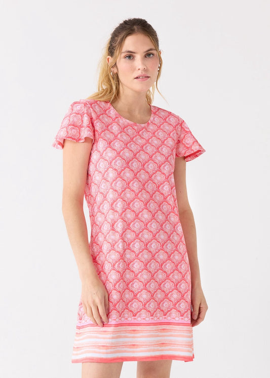 Amelia Island Ruffle Short Sleeve Dress