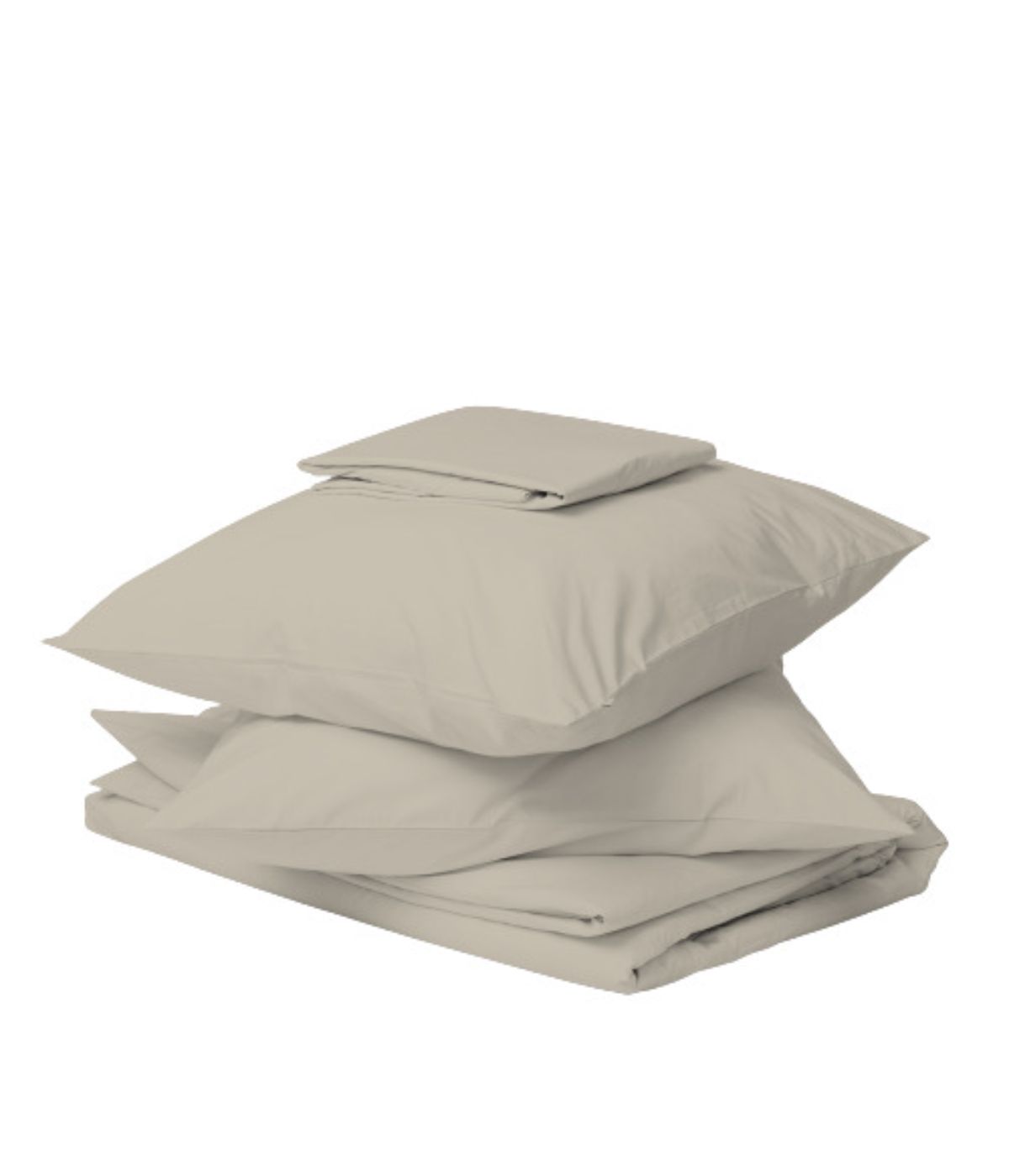  Purity Home Organic Cotton 144 Thread Count Percale Sheet Set Beige - Beige - Bonton