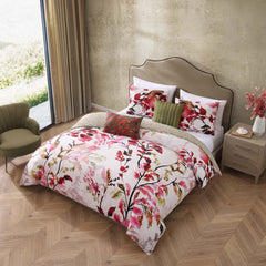 Leaves on Linen 5 Piece Reversible Comforter Set