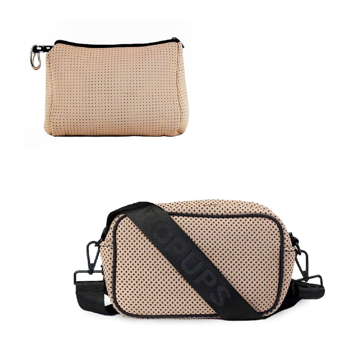  Pop Ups Brand Pouch + Camera Bag - Tan - Default Title - Bonton