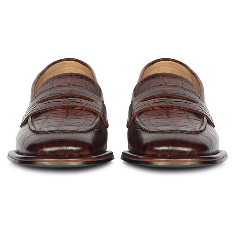 Carla Croco - Heel Loafers