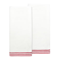 Alsace White Tea Towels 20x30 - Set of 2