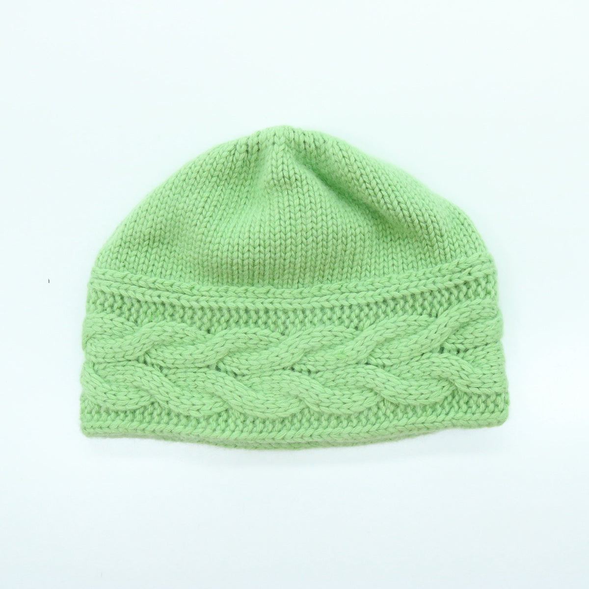  Portolano BEANIE in CABLES DESIGN - BABY PINK - Bonton