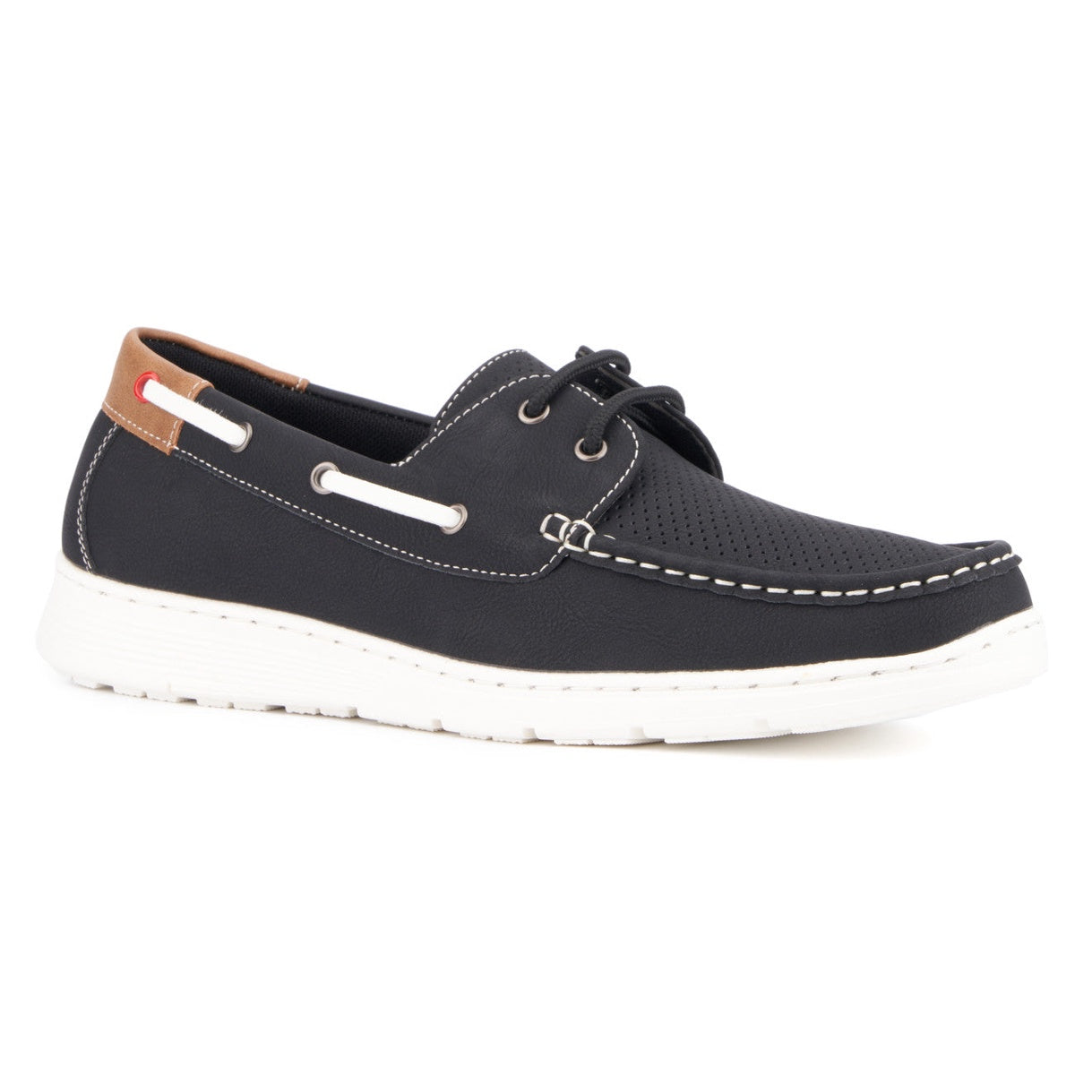  Xray Footwear Xray Footwear Men's Trent Dress Casual Boat Shoes - BLACK - Bonton