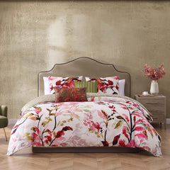 Leaves on Linen 5 Piece Reversible Comforter Set