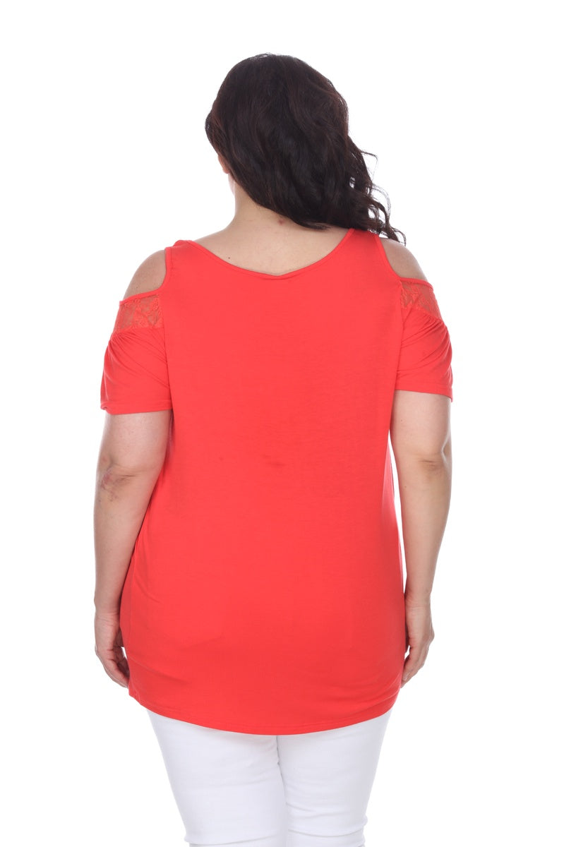  White Mark Plus Size Bexley Tunic Top - 1X - Bonton