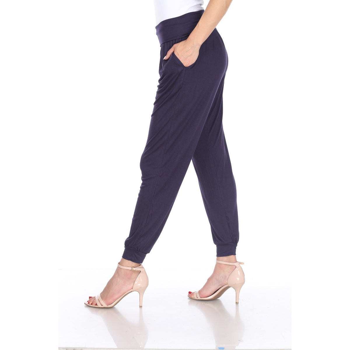  White Mark Harem Pants - S - Bonton