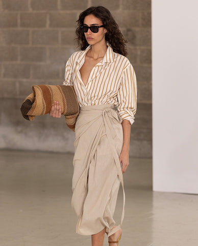 Long Sleeve Button Down Cover Up Blouse