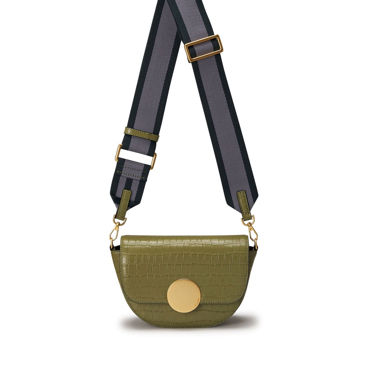  Oryany Lottie Croco  - Small Crossbody - Leaf Olive - Bonton