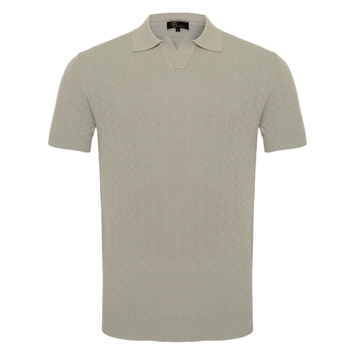  Barocco Elevare Knit Polo WHITE - WHITE - Bonton