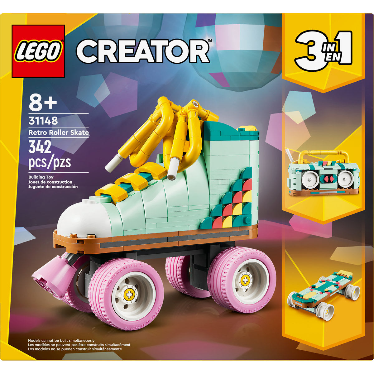  LEGO LEGO® Creator Retro Roller Skate 3in1 Toy 31148 - Art and Design - Bonton