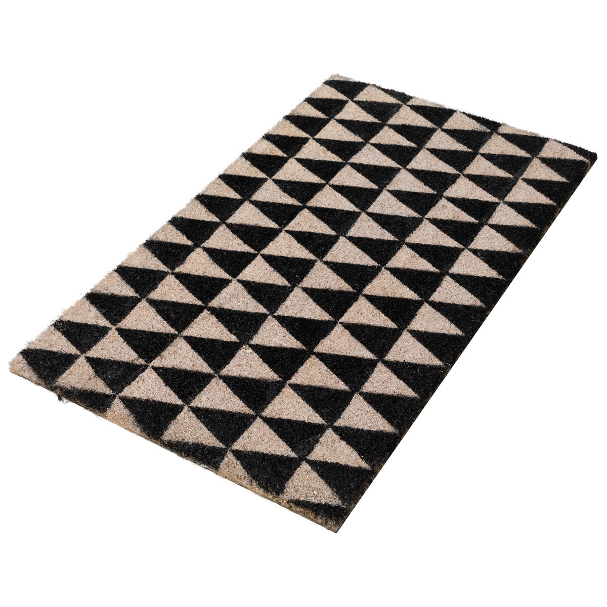  Northlight Black and Gray 3-Dimensional Triangle Print Doormat 17 X 29 - Default Title - Bonton