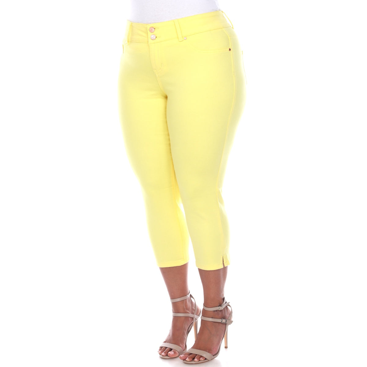  White Mark Plus Size Capri Jeans - 18 - Bonton