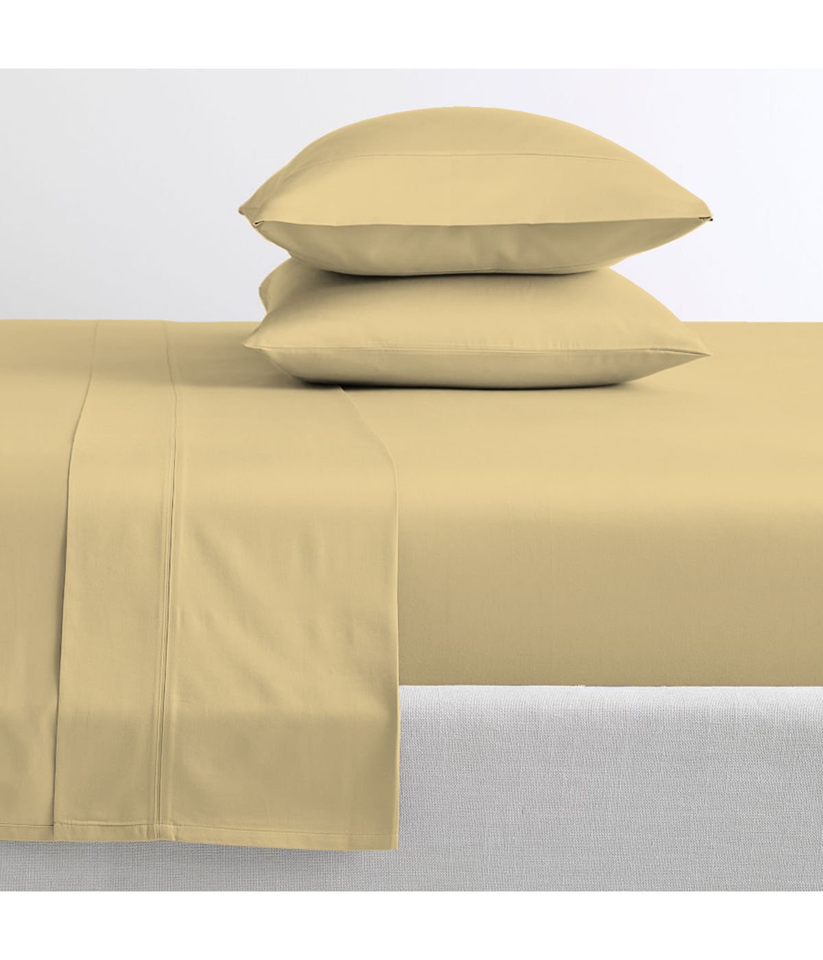  Purity Home Cotton 400 Thread Count Percale Sheet Set Yellow - Yellow - Bonton