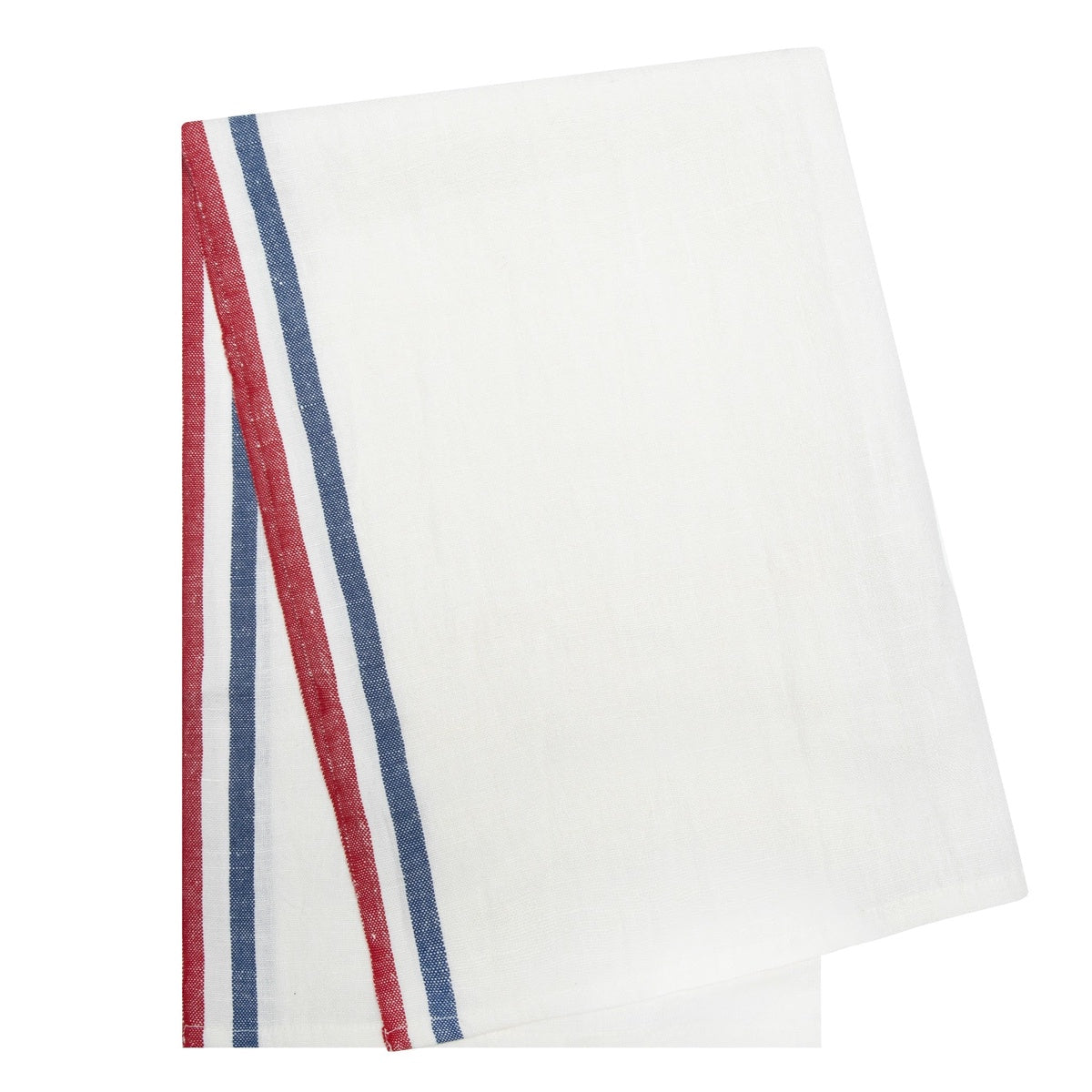  Caravan Normandy White - Tea Towels 20x30 - Set of 2 - Mustard/White/Blue Stripes - Bonton