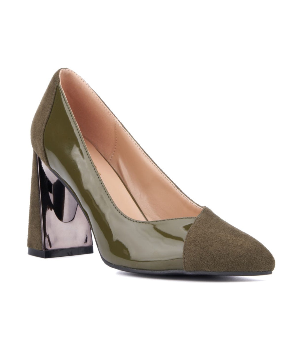  Torgeis Torgeis Women's Dahlia Block Heels Olive - Olive - Bonton