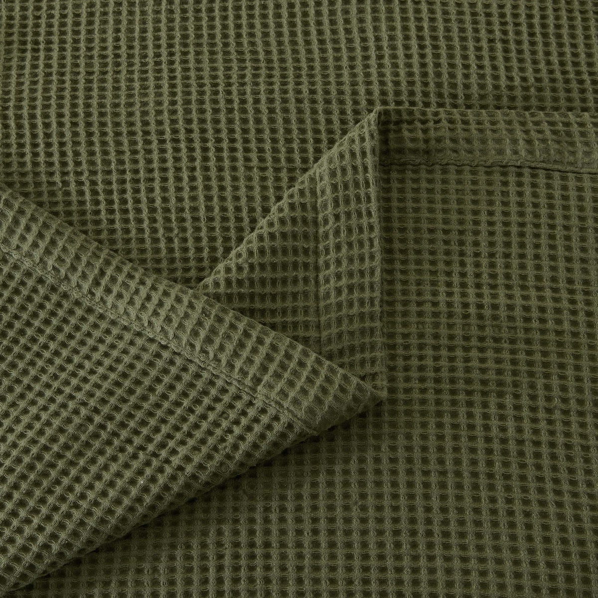  Patina Vie Maison Patina Vie Maison 100% Cotton All-Season Waffle Weave Knit Throw Blanket - Full / Queen - Bonton