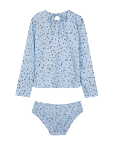 Ditsy Dream Textured Long Sleeve Rash Guard Set