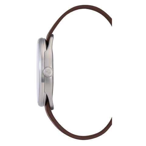 Master Works Mens Classic Leather Strap Watch