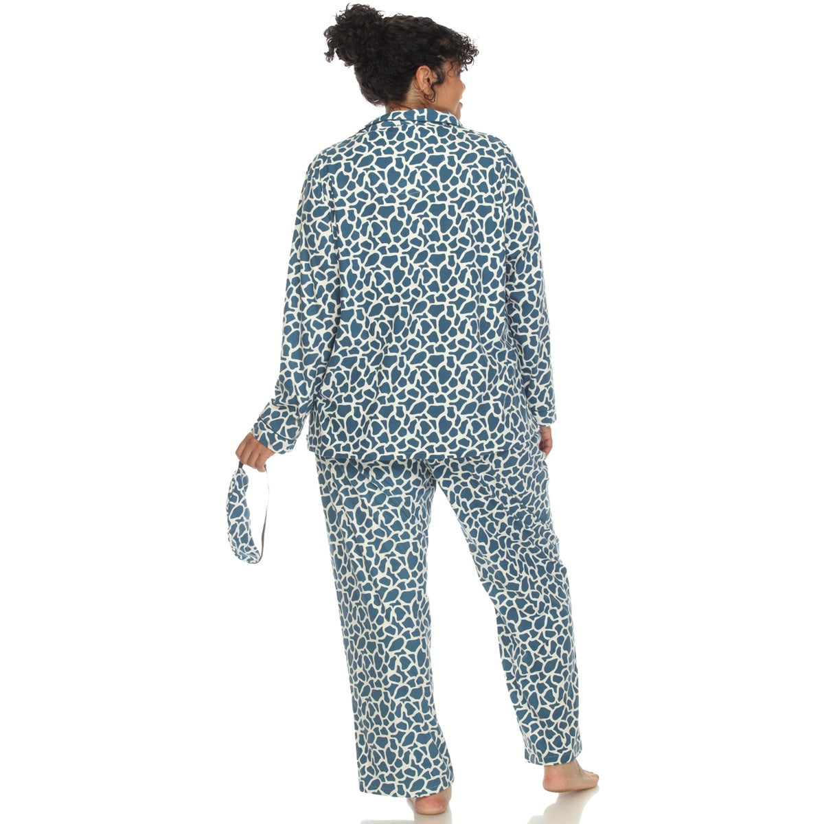  White Mark Plus Size Three-Piece Pajama Set - 1X - Bonton