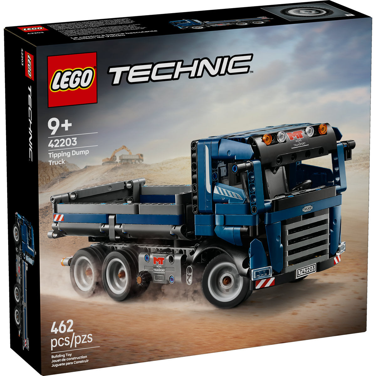  LEGO LEGO® Technic™ Tipping Dump Truck Toy, Blue Construction Vehicle Set 42203 - Technic - Bonton