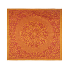 French Home Linen 71" X 71" Renaissance Tablecloth - Warm Sienna and Saffron