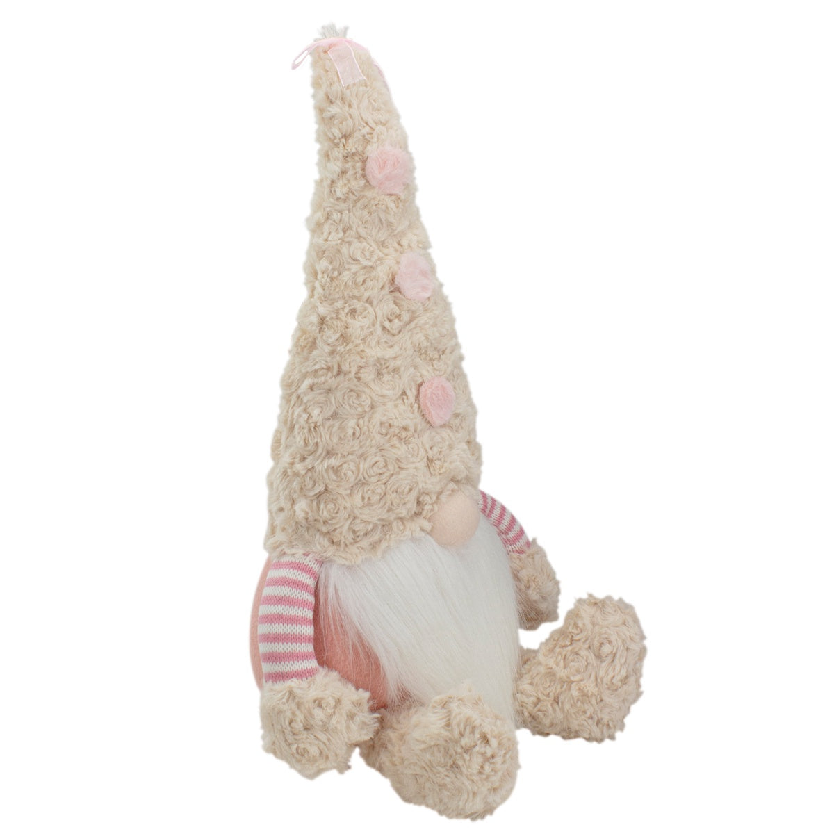  Northlight Striped Sitting Spring Plush Gnome Figure - 18