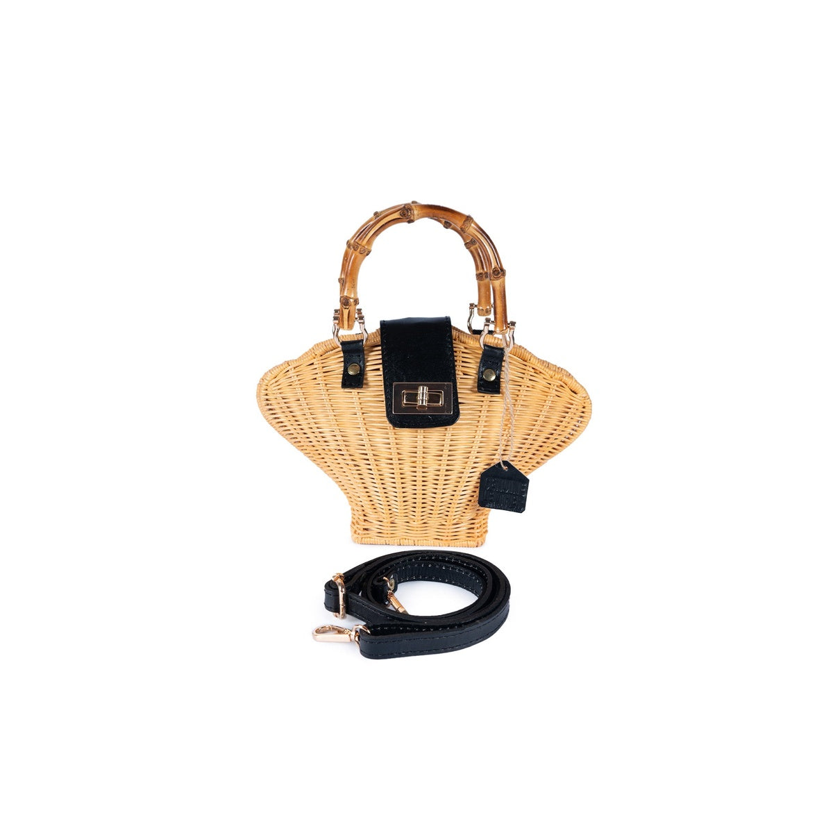  Jelavu Jelavu Maree Bamboo Women Crossbody Bag - Black / One Size - Default Title - Bonton