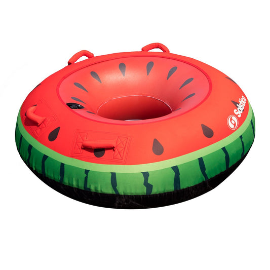 Inflatable Single Rider Watermelon Tube - 48" - Red and Green