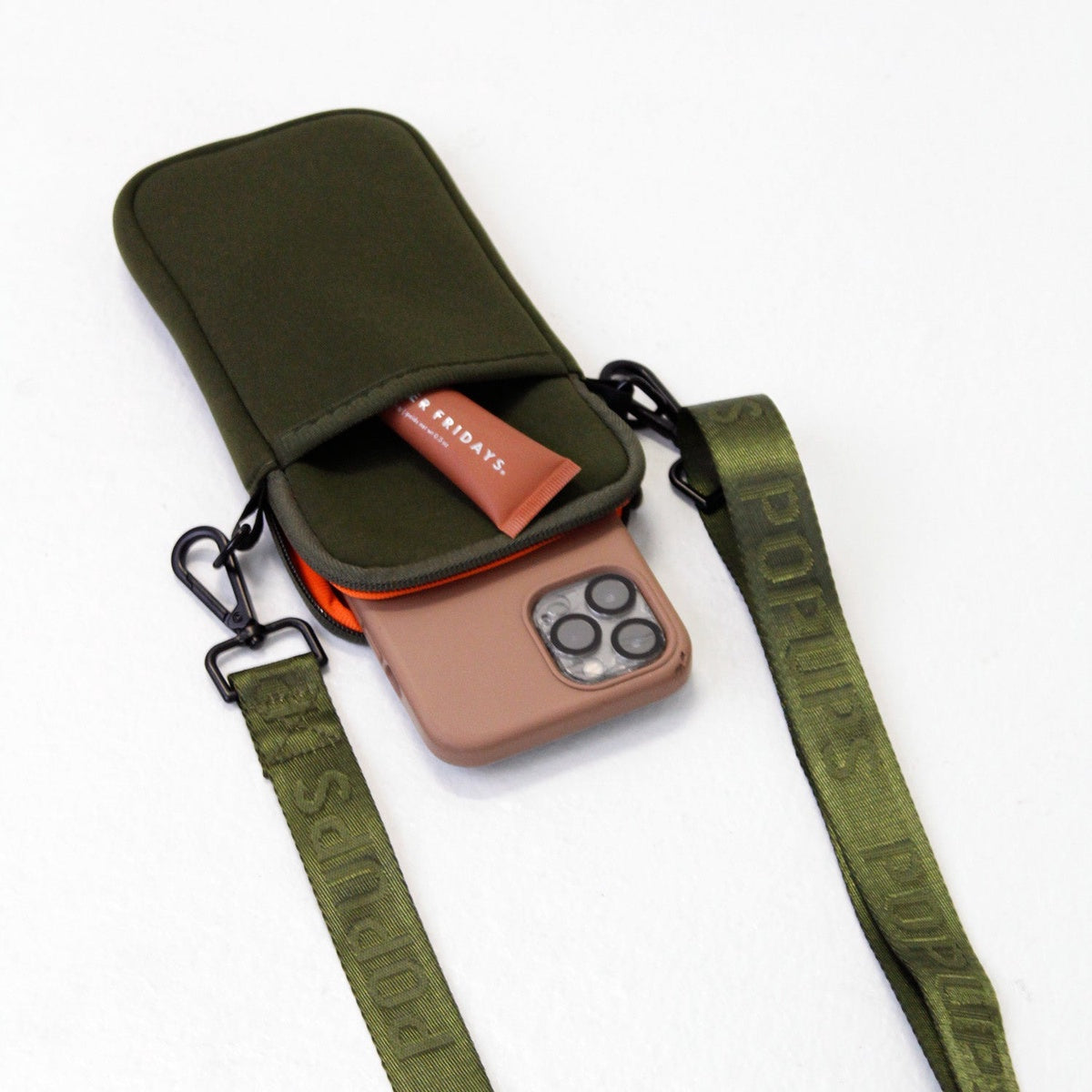  Pop Ups Brand Phone Bag Safari Green - Default Title - Bonton