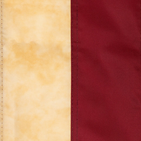 Patriotic Tea-Stained Embroidered Outdoor House Flag 60" X 36"
