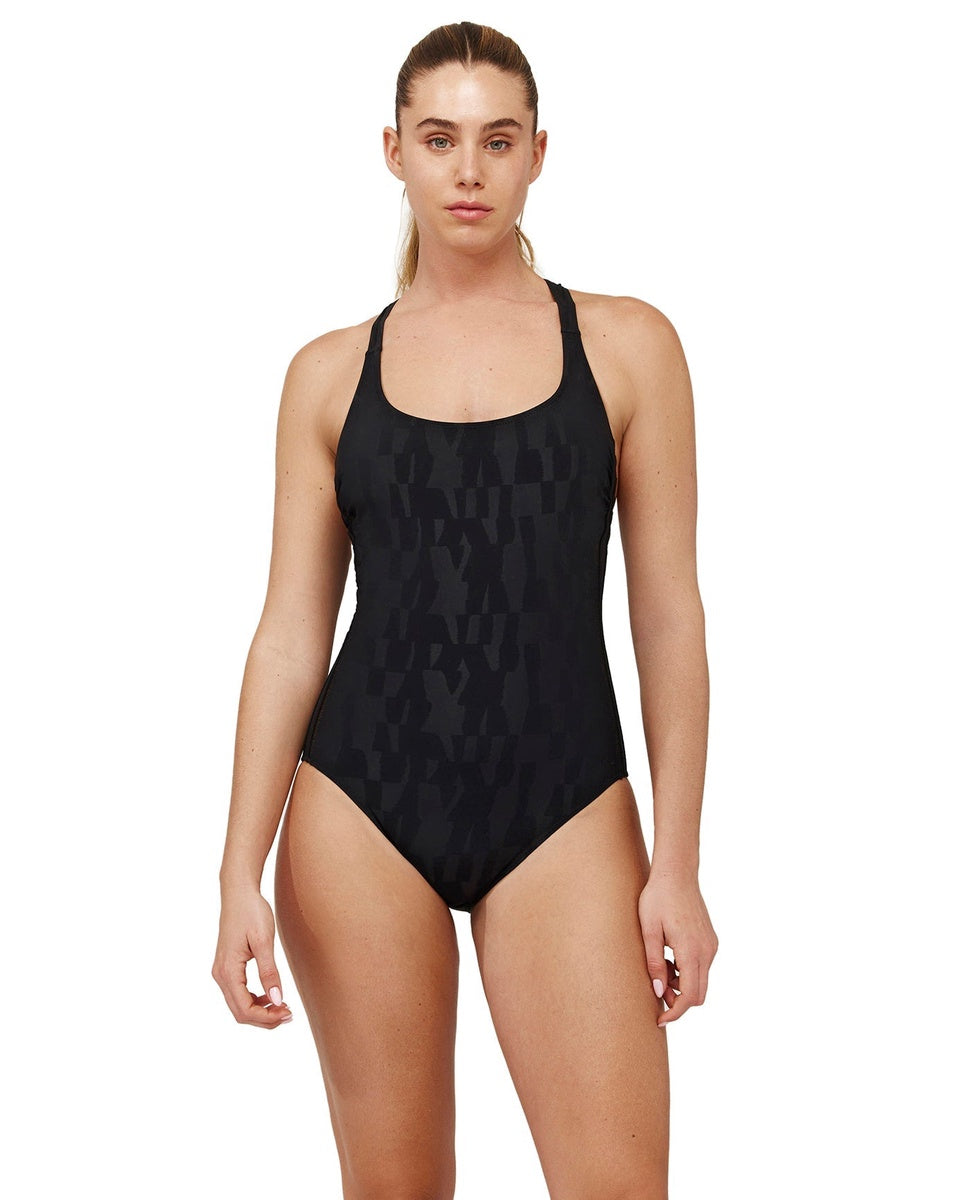  Free Sport Ocean's Eleven Scoop Neck One Piece - Multi-Black - Bonton