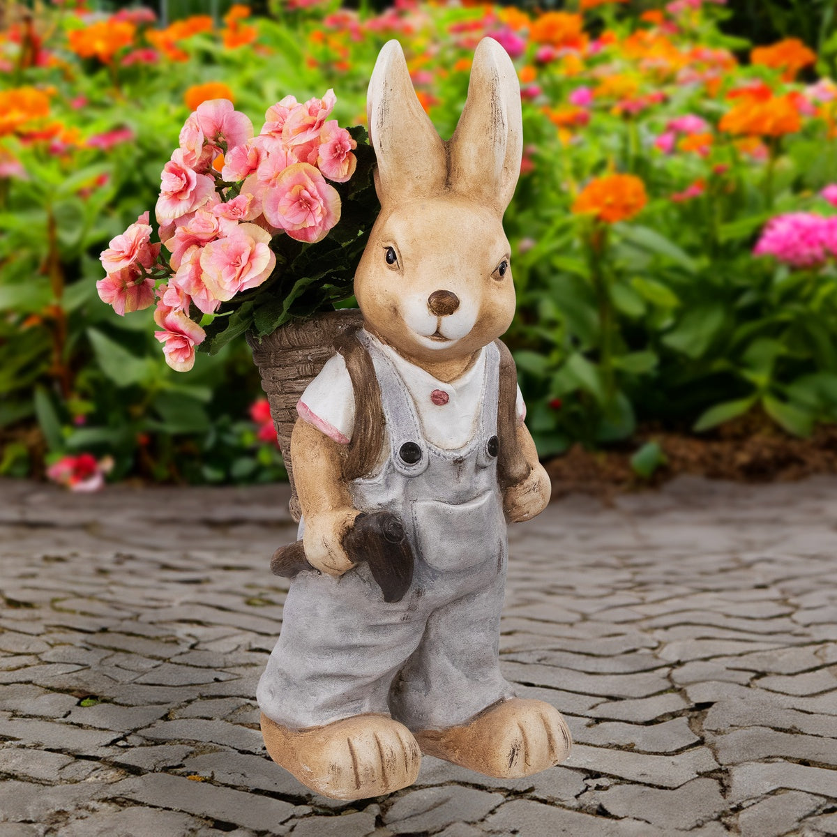  Northlight Boy Rabbit Outdoor Easter Garden Planter - 19.25