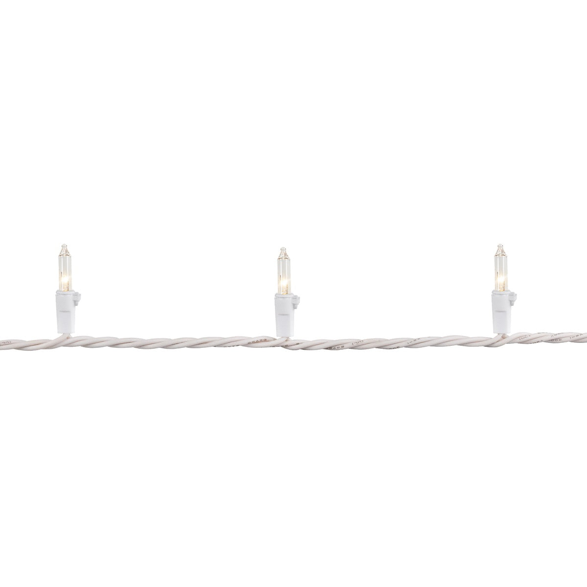  Northlight 100-Count Clear Mini Christmas Light Set  20.25ft White Wire - Default Title - Bonton