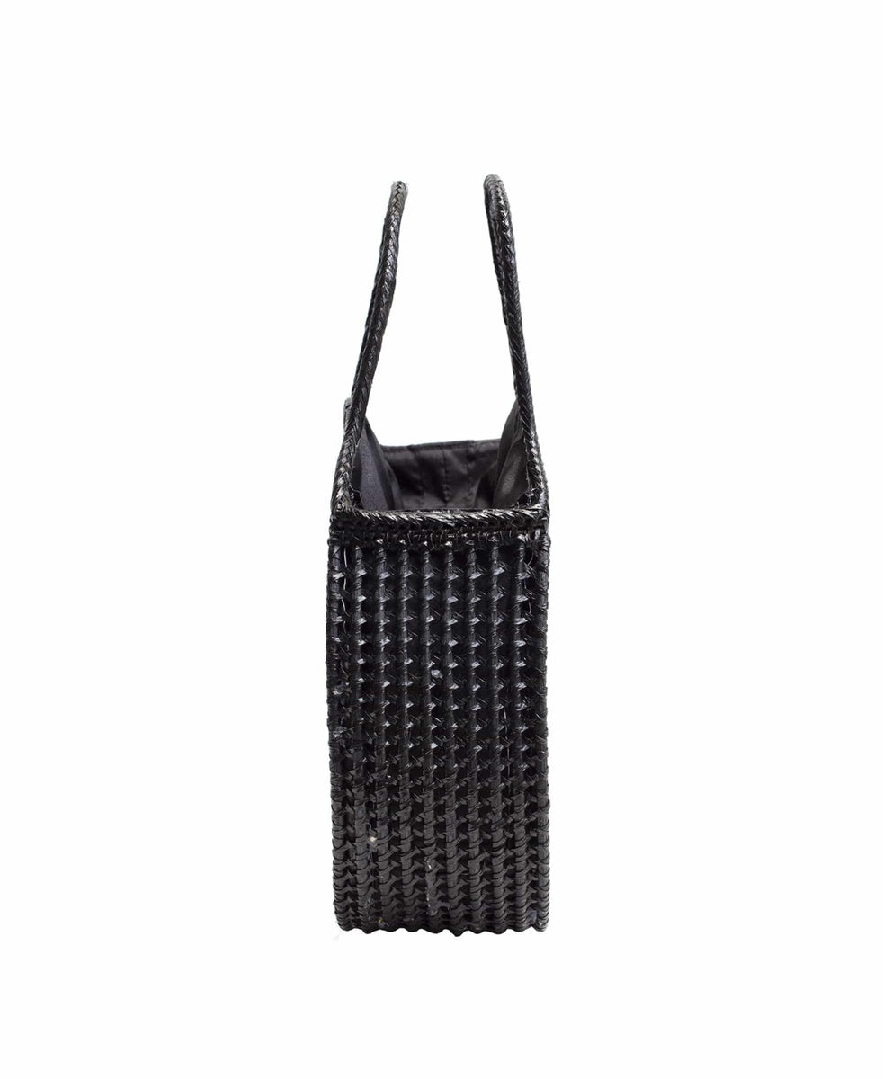  Jelavu Jelavu Sydney Raffia Satchel Bag - Black - Bonton