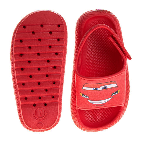 Josmo Slides Open Toe Sandal - SpiderMan Paw Patrol Cars - Boys Sandals Slide SlipOn (Sizes: 5-10 Toddler)
