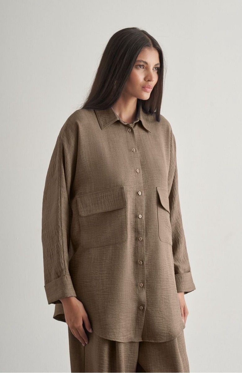  Mizalle Mizalle Tunic - Brown - Bonton