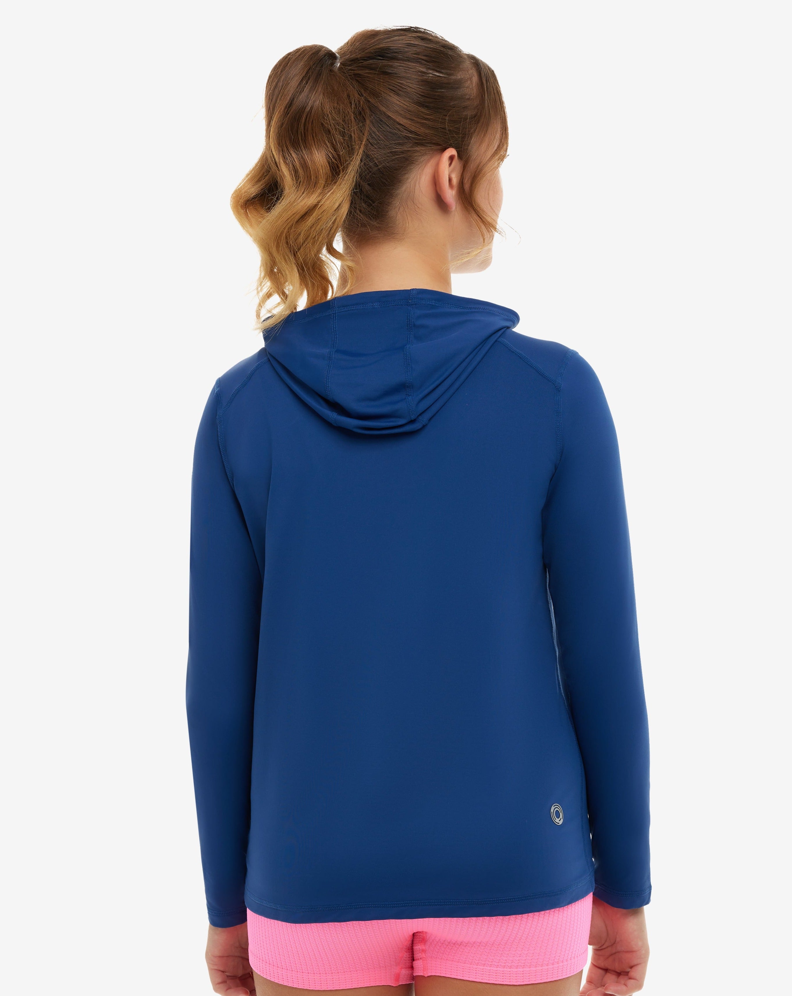  BloqUV KIDS FULL ZIP HOODIE TOP (1003K) - Tickle Me Pink - Bonton