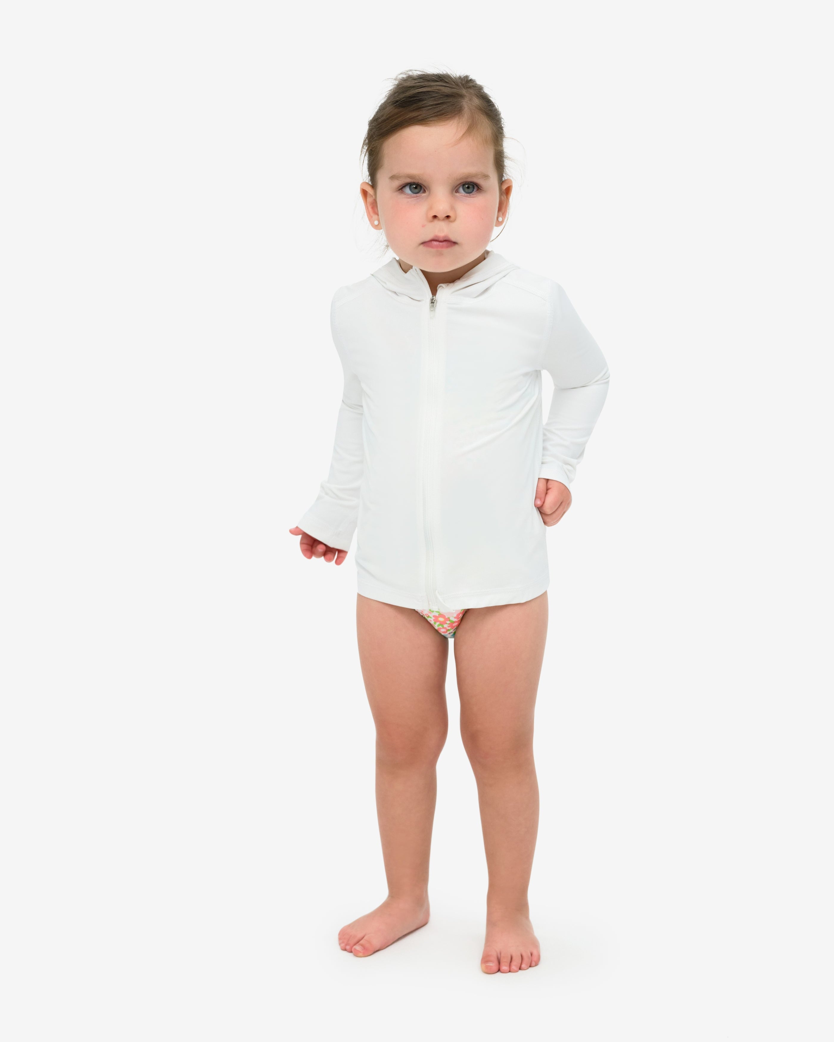  BloqUV TODDLERS FULL ZIP HOODIE TOP (1003T) - Tickle Me Pink - Bonton