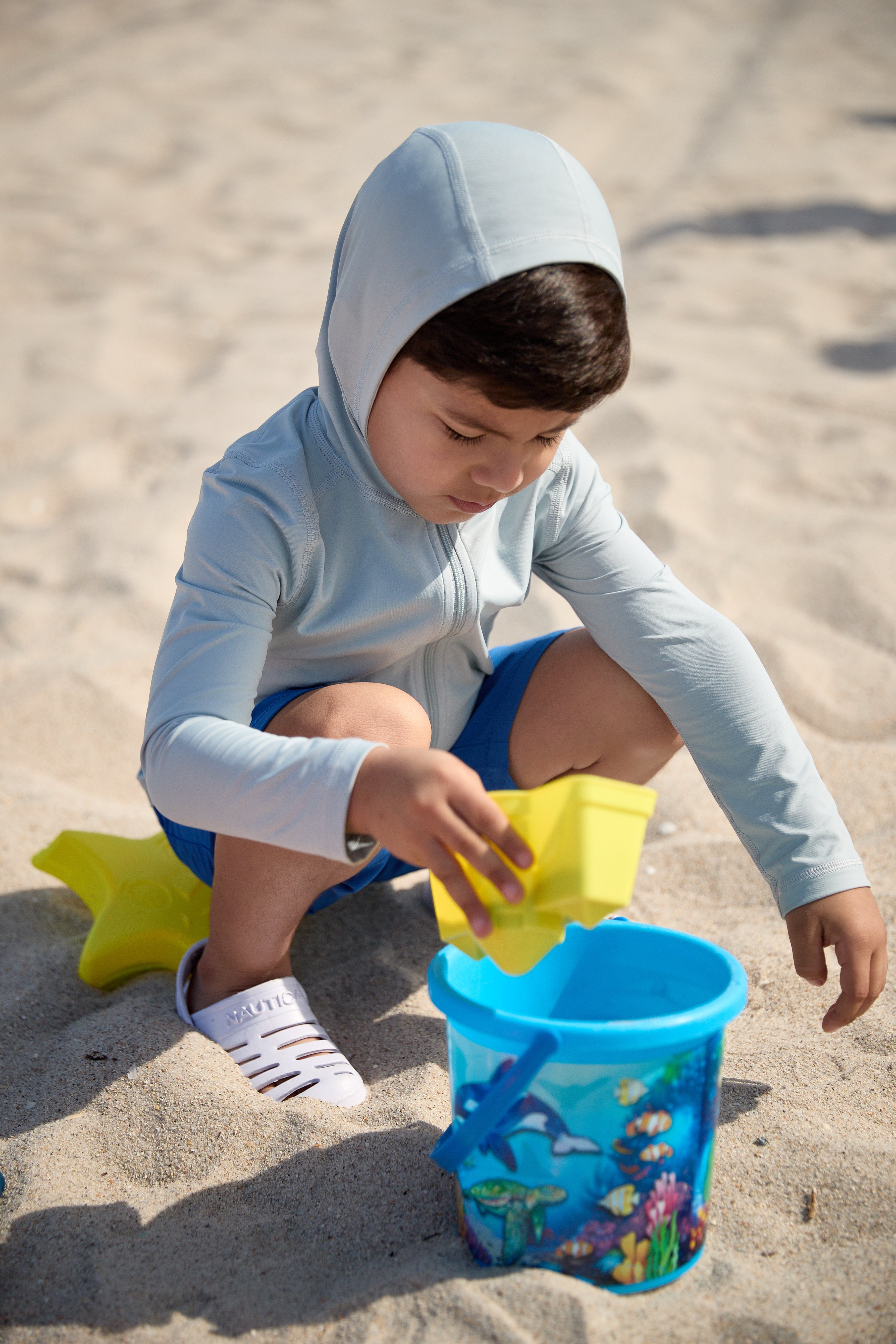  BloqUV TODDLERS FULL ZIP HOODIE TOP (1003T) - Tickle Me Pink - Bonton