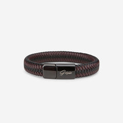 Men's Genuine Braided Leather Berkeley Bracelet