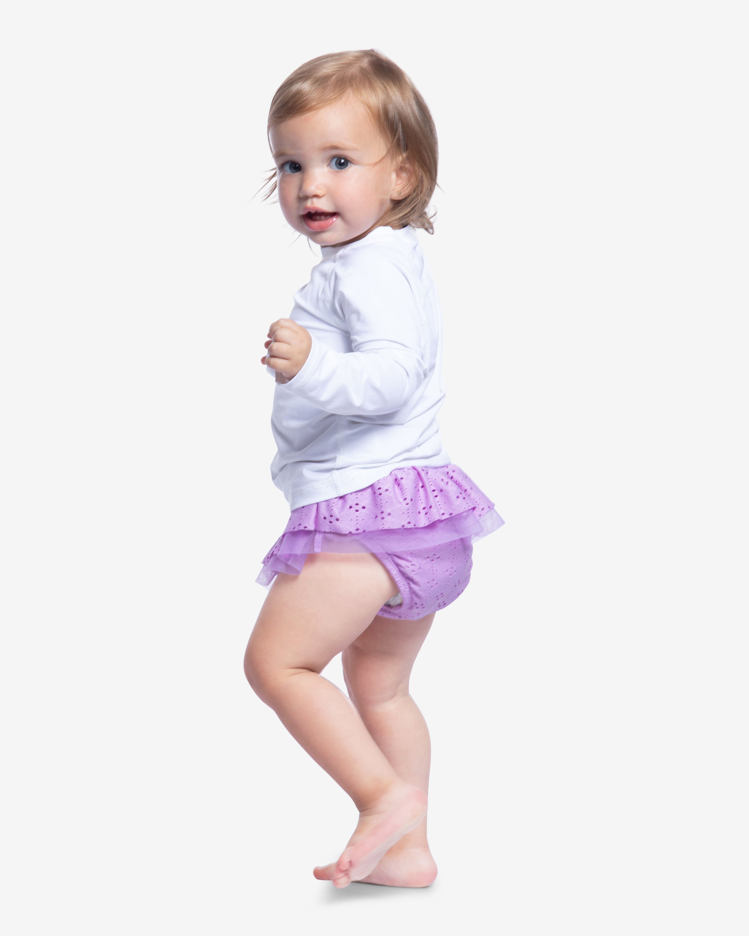  BloqUV TODDLER'S CREW NECK TOP (1005T) - Caribbean Blue - Bonton