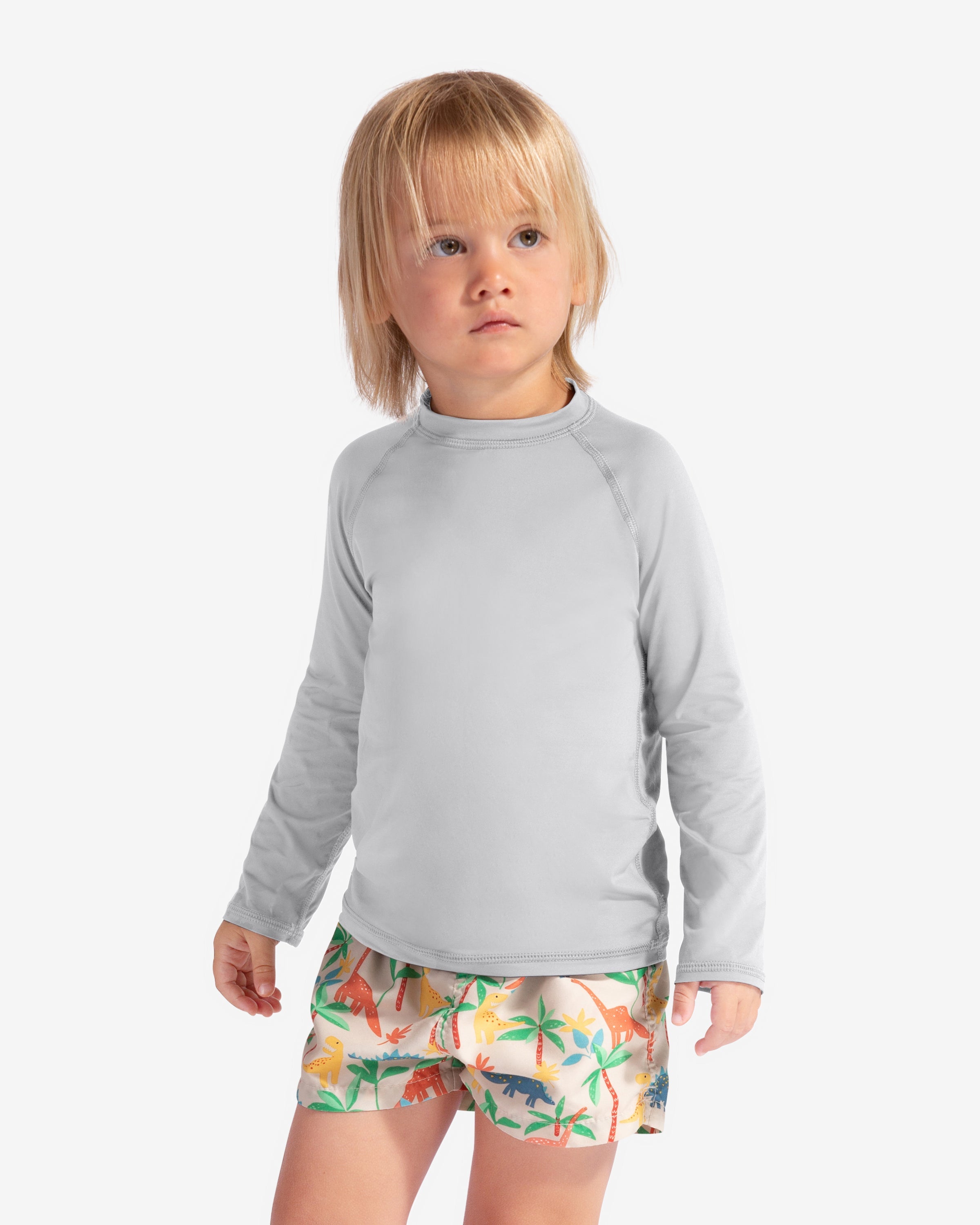  BloqUV TODDLER'S CREW NECK TOP (1005T) - Caribbean Blue - Bonton