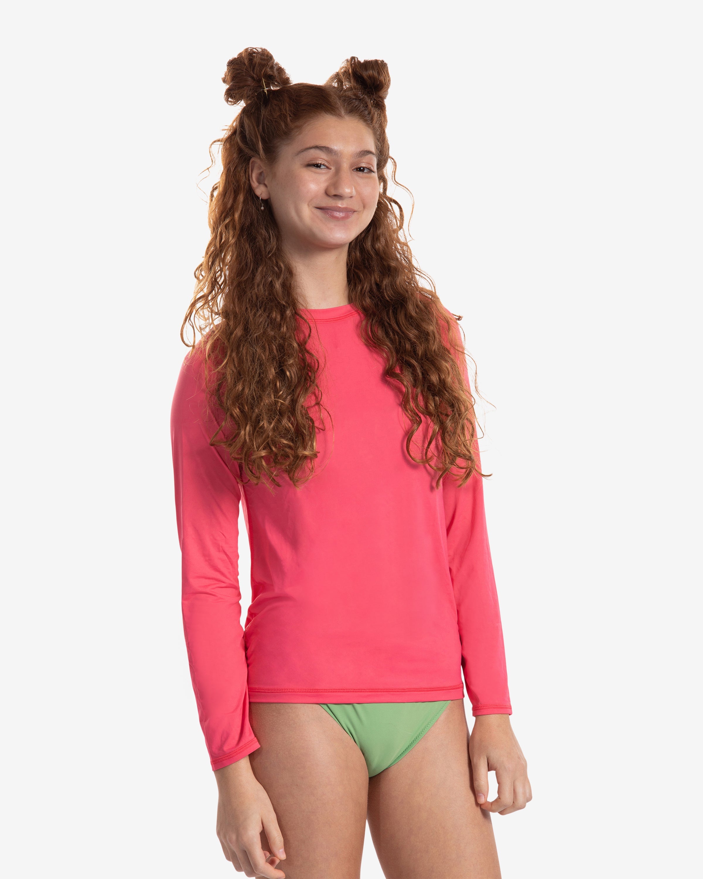  BloqUV KID'S CREW NECK TOP (1005K) - Caribbean Blue - Bonton